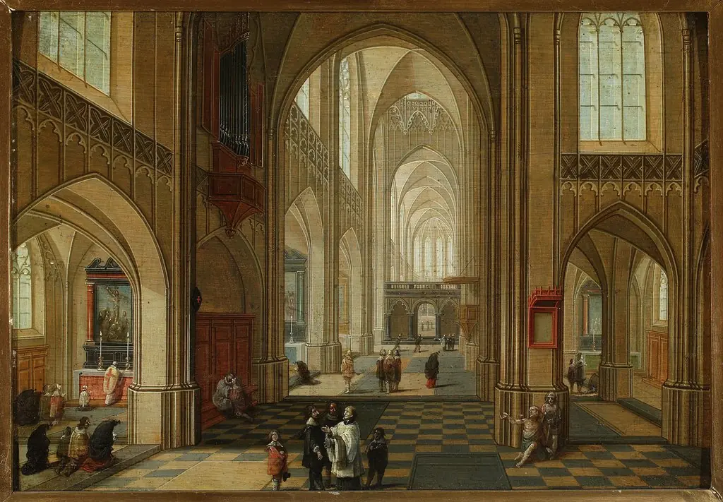 Church interior, by Pieter Neefs the Younger