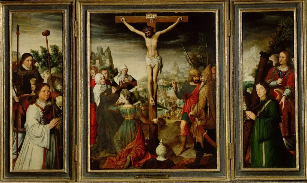Kreuzigungstriptychon, by Pieter Pourbus