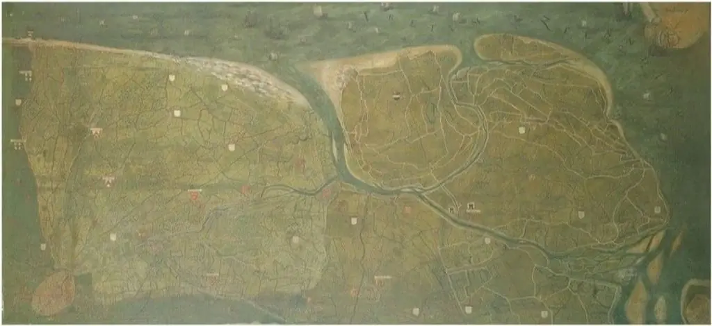 Map of the Liberty of Bruges, by Pieter Pourbus