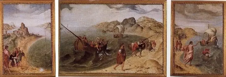 Triptiek van de Brugse visverkopers, by Pieter Pourbus