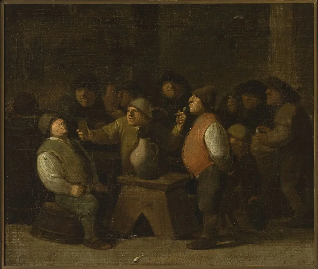 Merry-making in a tavern, by Pieter Quast