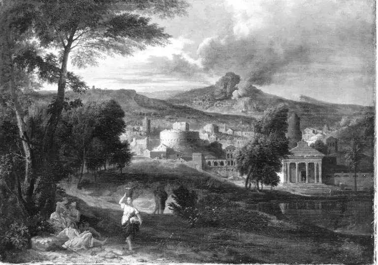Italienische Landschaft, by Pieter Rijsbraeck