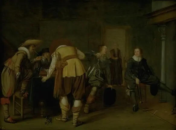 The Board Game Players, by Pieter Symonsz Potter