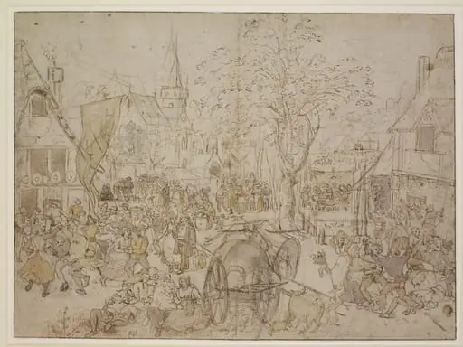 A Village Kermis with a Wedding Feast, by Pieter the Elder Bruegel