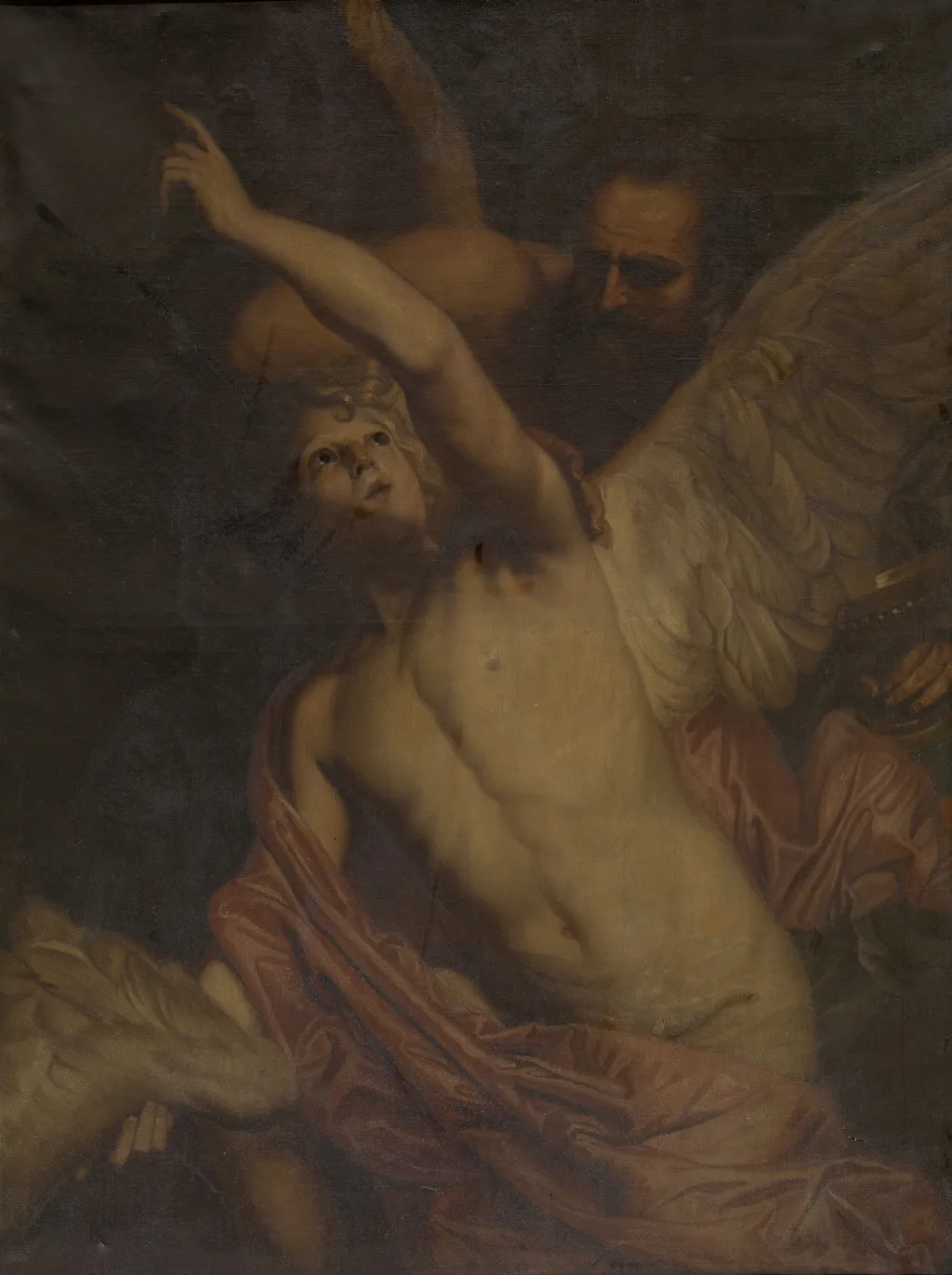 Icarus and Daedalus, by Pieter Thijs, oil, 1656