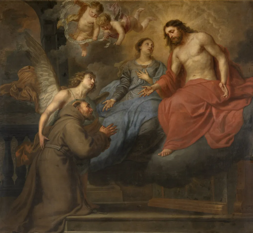 Portiuncula, by Pieter Thijs, oil, 1656