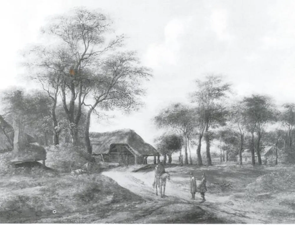Landscape with Cottages and a Rider, by Pieter van Asch