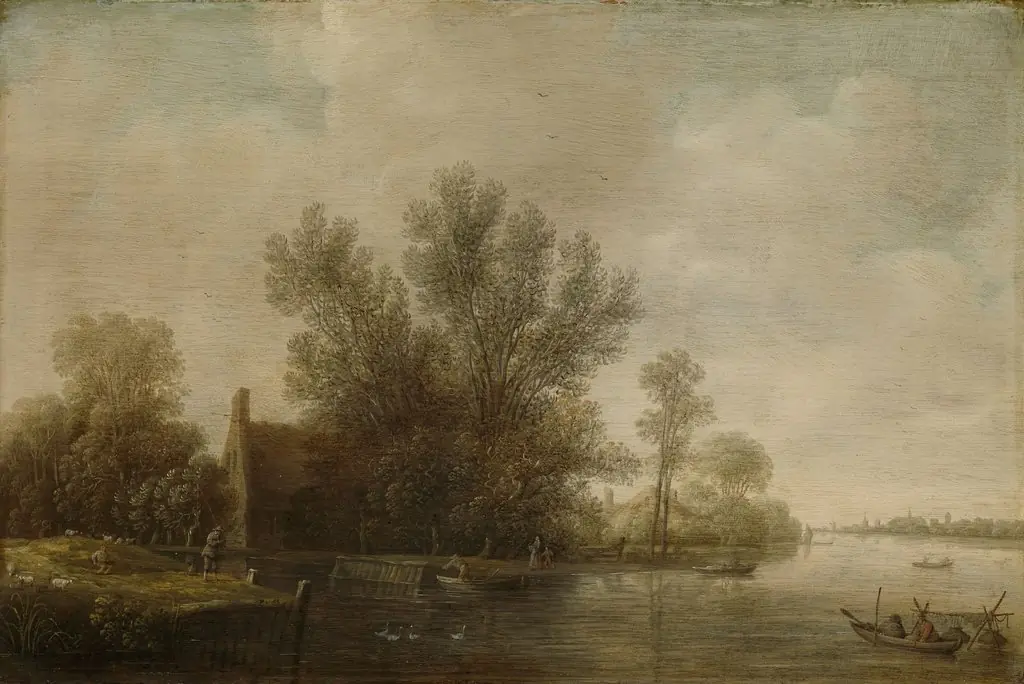 River landscape, by Pieter van Asch