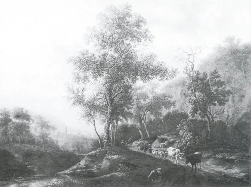River Landscape with Cattle, by Pieter van Asch