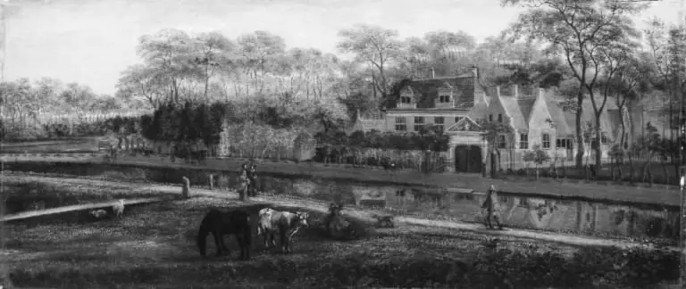 View of the Country House Oversteen, by Pieter van Asch