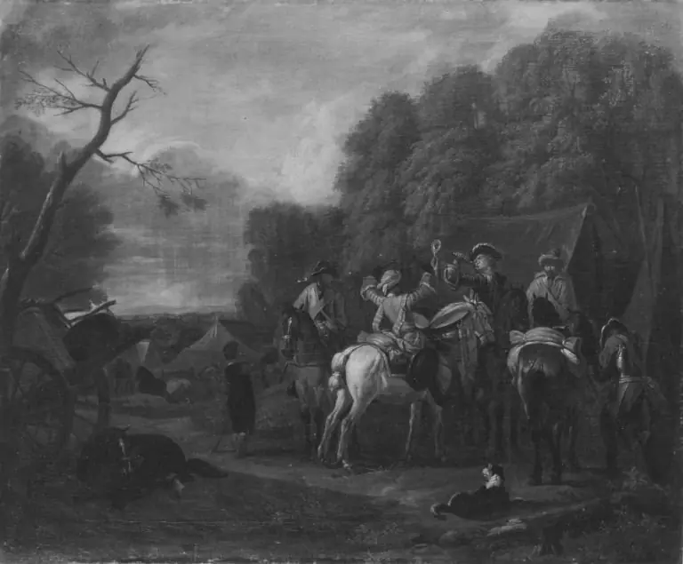 Alarm im Lager, by Pieter van Bloemen