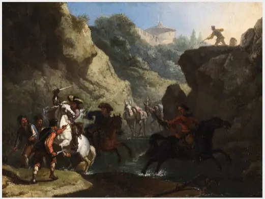 An Attack by Bandits, by Pieter van Bloemen