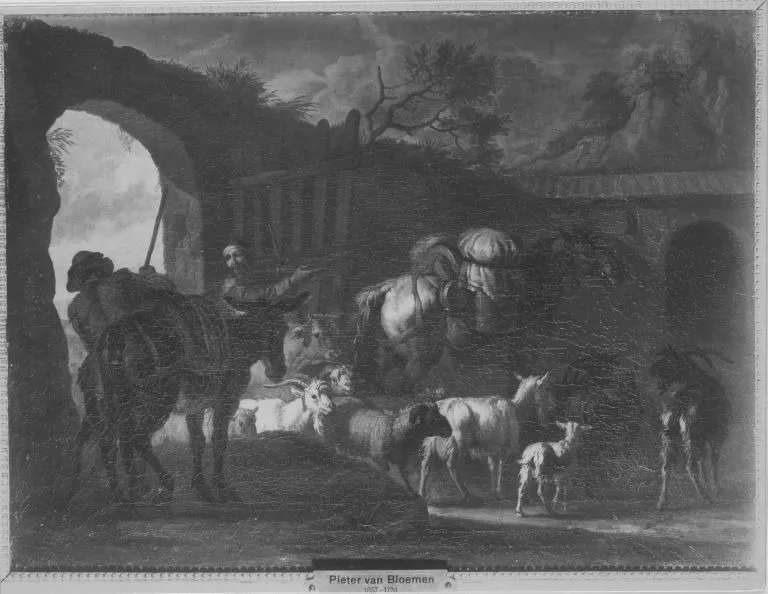 Heimkehr der Herde, by Pieter van Bloemen, unspecified, 1694