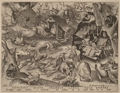 Sloth, by Pieter van der Heyden