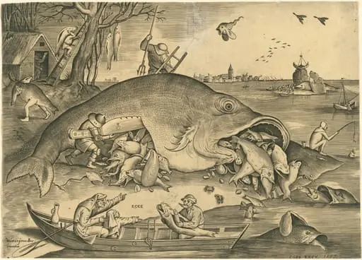 The Big Fish Eat the Little Fish, by Pieter van der Heyden