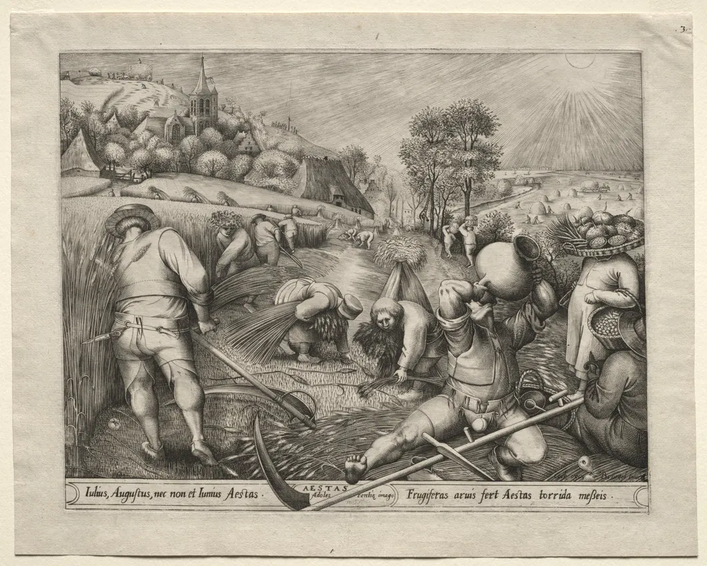 The Four Seasons: Summer, by Pieter van der Heyden, 1570