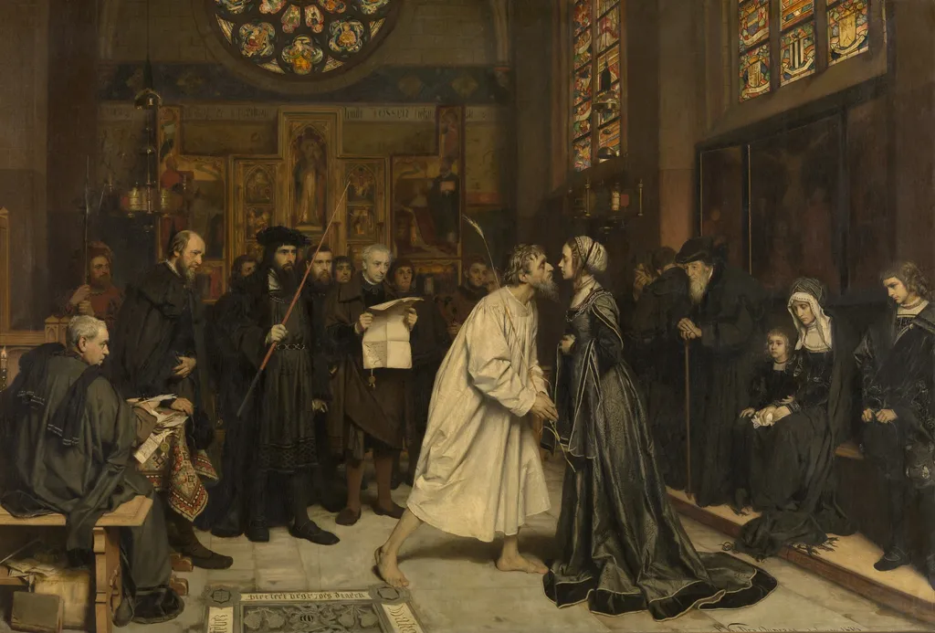 The Settlement, by Pieter Van der Ouderaa, oil, 1890