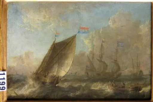 Mare furtunoasă, by Pieter van der Velde