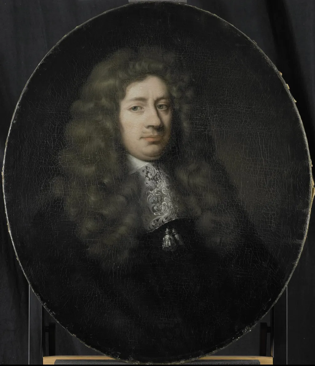 Portrait of Dominicus Rosmale, Director of the Rotterdam Chamber of the Dutch East India Company, elected 1677, by Pieter van der Werff, oil, 1708