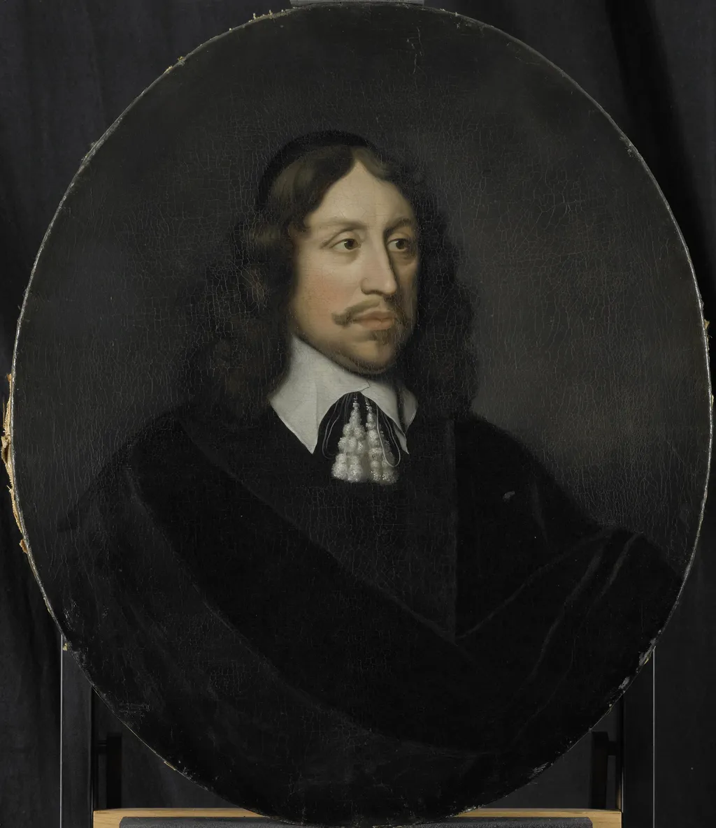 Portrait of Johan de Vries, Director of the Rotterdam Chamber of the Dutch East India Company, elected 1667, by Pieter van der Werff, oil, 1708