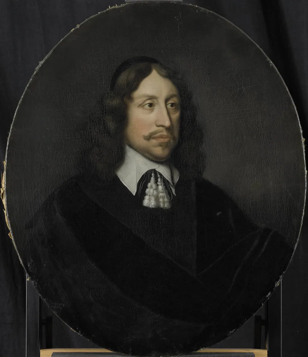 Portrait of Johan de Vries, Director of the Rotterdam Chamber of the Dutch East India Company, elected 1667, by Pieter van der Werff, unspecified, 1708