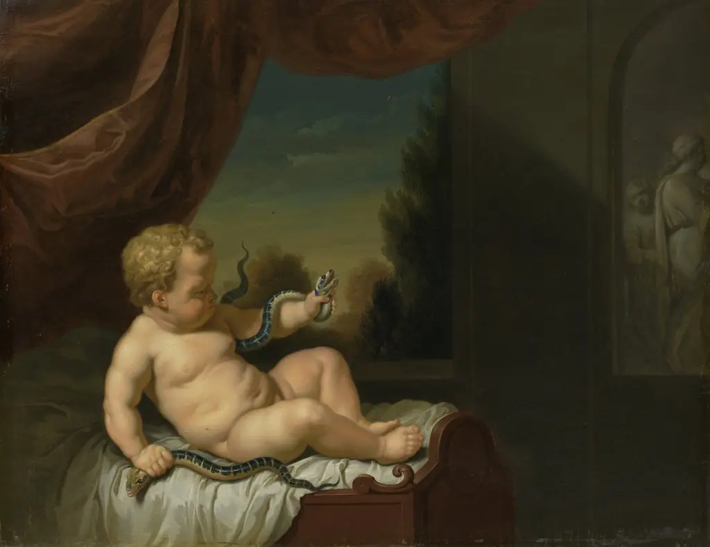 The Infant Hercules with a Serpent, by Pieter van der Werff