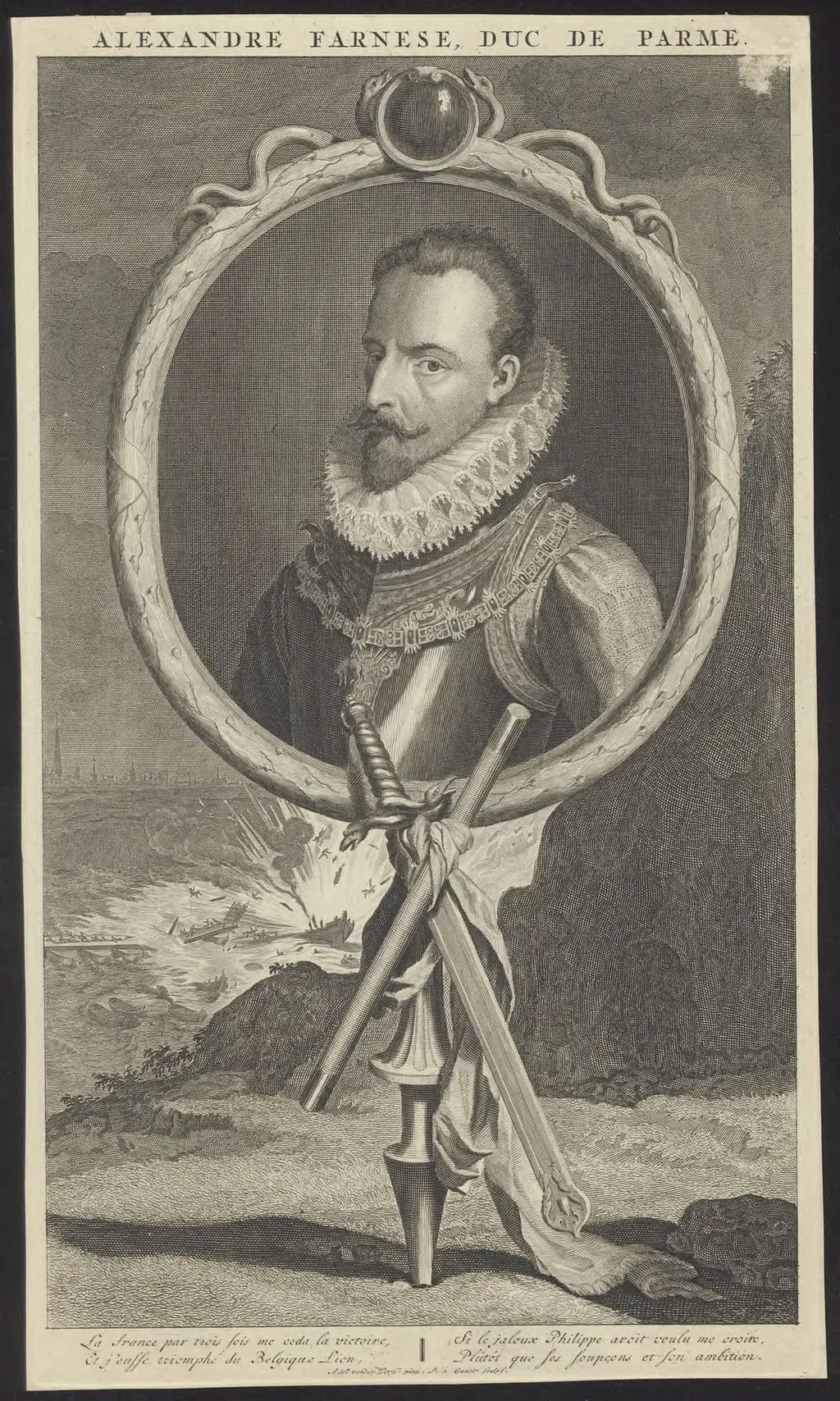Portrait of Alexander Farnese, Duke of Parma, by Pieter van, Gunst, unspecified, 1650