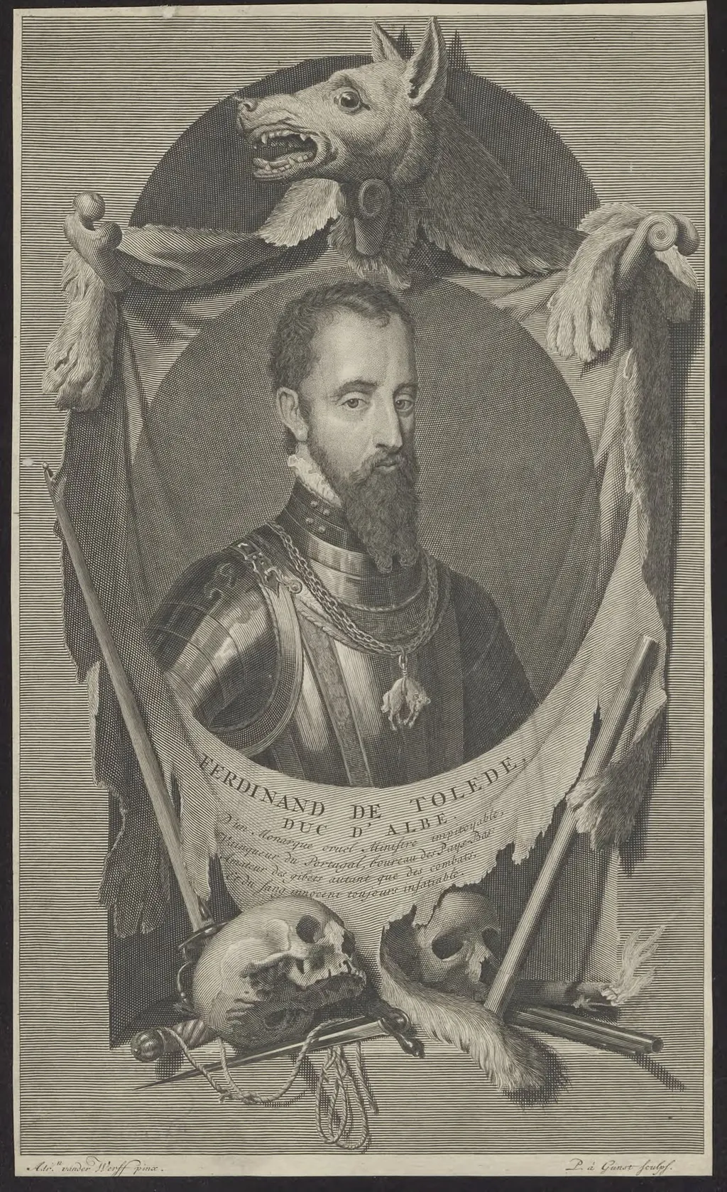 Portrait of Ferdinand de Toledo, Duke of Alva, by Pieter van, Gunst, unspecified, 1650