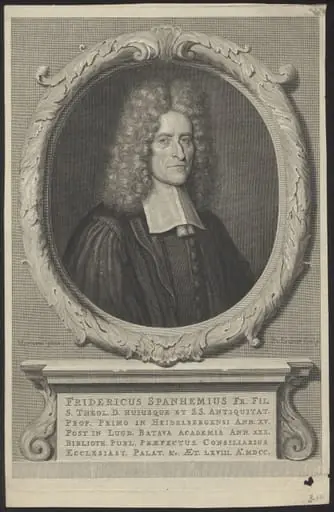 Portrait of Fridericus Spanhemius, professor of Theology and Antiquities, by Pieter van, Gunst