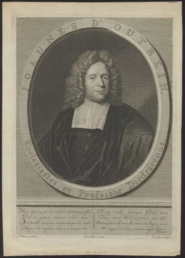 Portrait of Johannes D'Outrein, minister and professor in Dordrecht, by Pieter van, Gunst