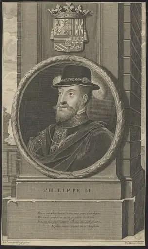 Portrait of Philips II, king of Spain, by Pieter van, Gunst