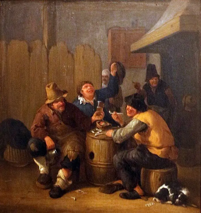 Court of a Tavern, by Pieter van Laer