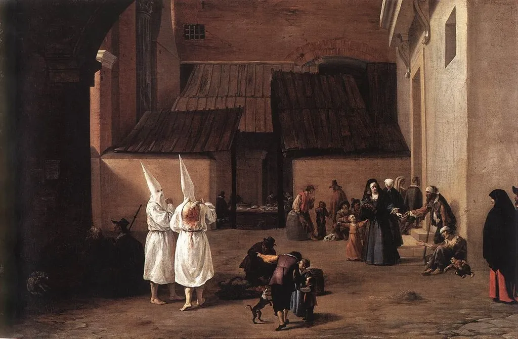 Flagellants, by Pieter van Laer, oil, 1635