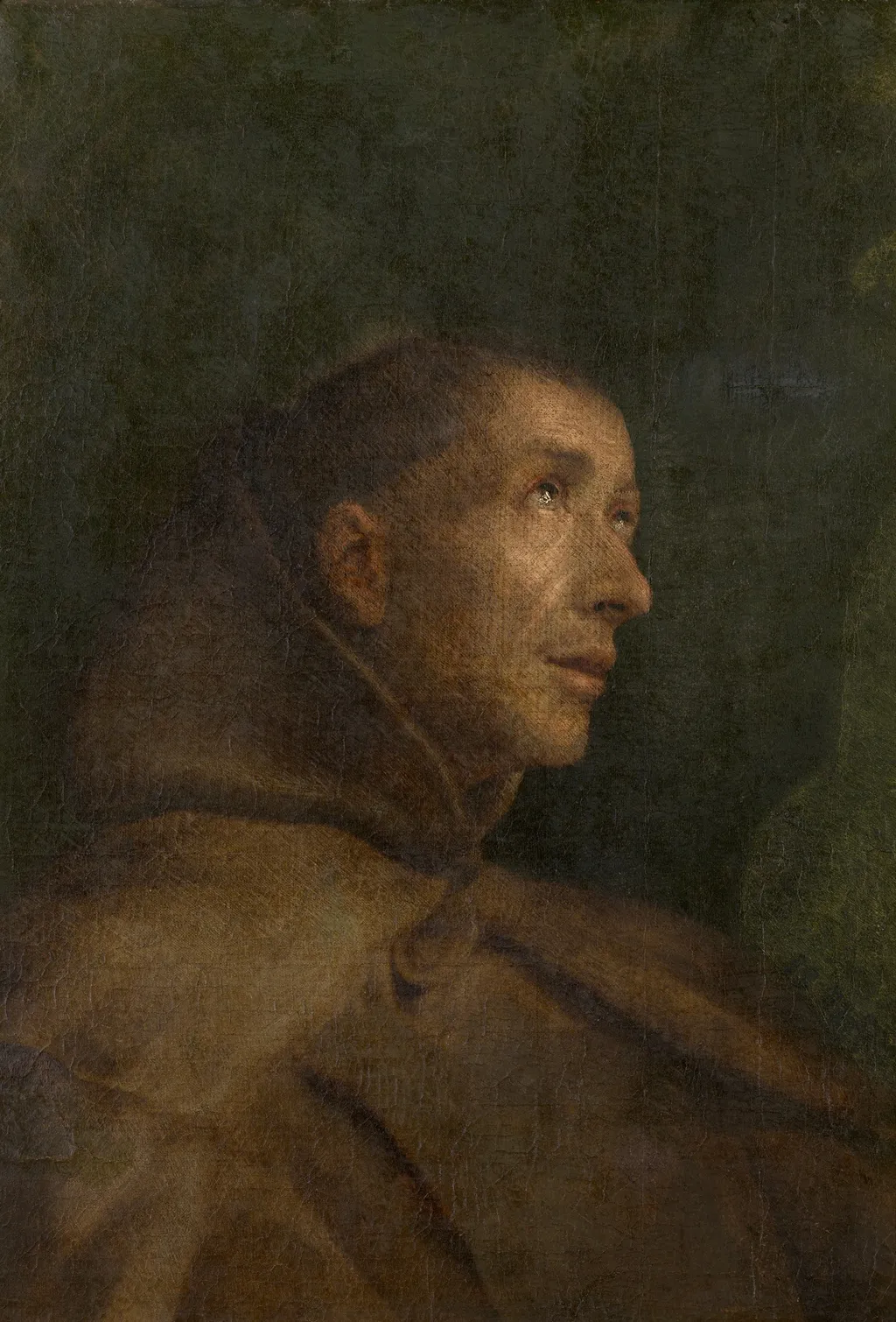 A Franciscan Saint, by Pieter van Lint, oil, 1659