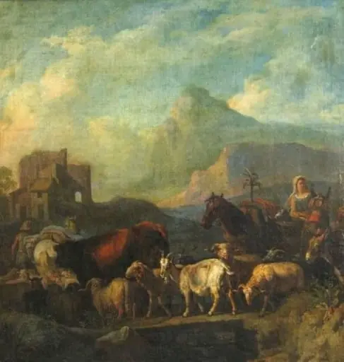 Turmă în drum spre casă, by Pieter van zis Standaart Bloemen