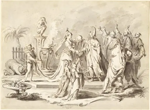 The Marriage of Europe and China, by Pietro Antonio Novelli