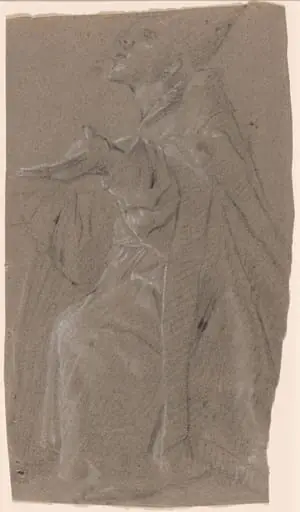 Bishop Saint in Supplication, by Pietro Bernardi