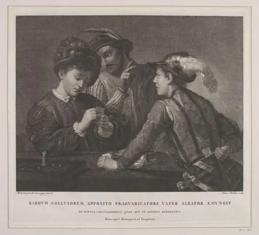 The Card-Players or Sharpers, by Pietro Bettelini