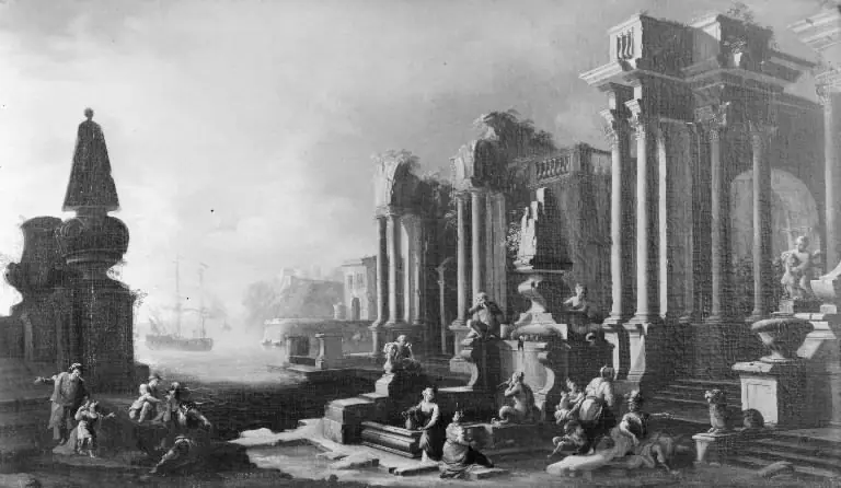 Ruins, Columns and a Triumphal Arch