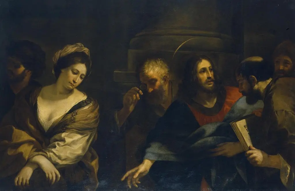 Christ and the Woman Taken in Adultery, by Pietro da Cortona