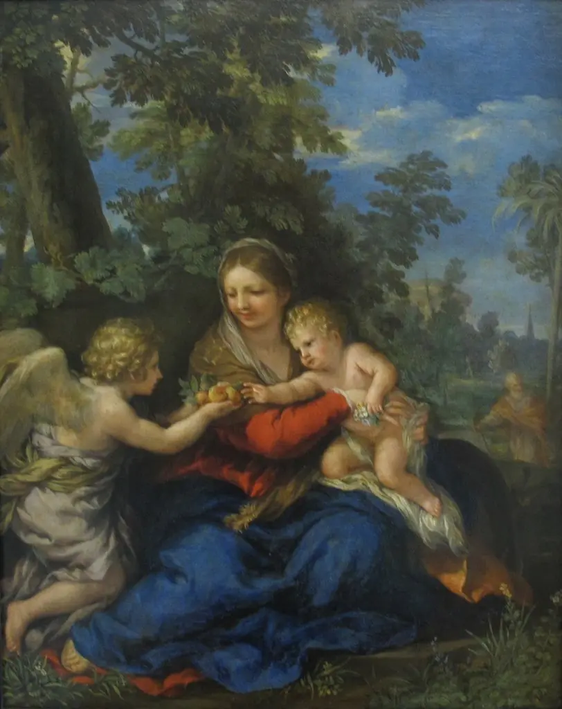 Holy Family Resting on the Flight to Egypt, by Pietro da Cortona