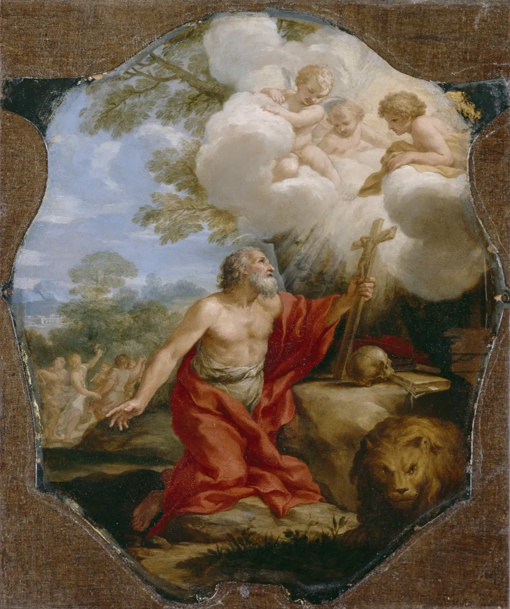 Saint Jerome in the Desert, by Pietro da Cortona, unspecified, 1637