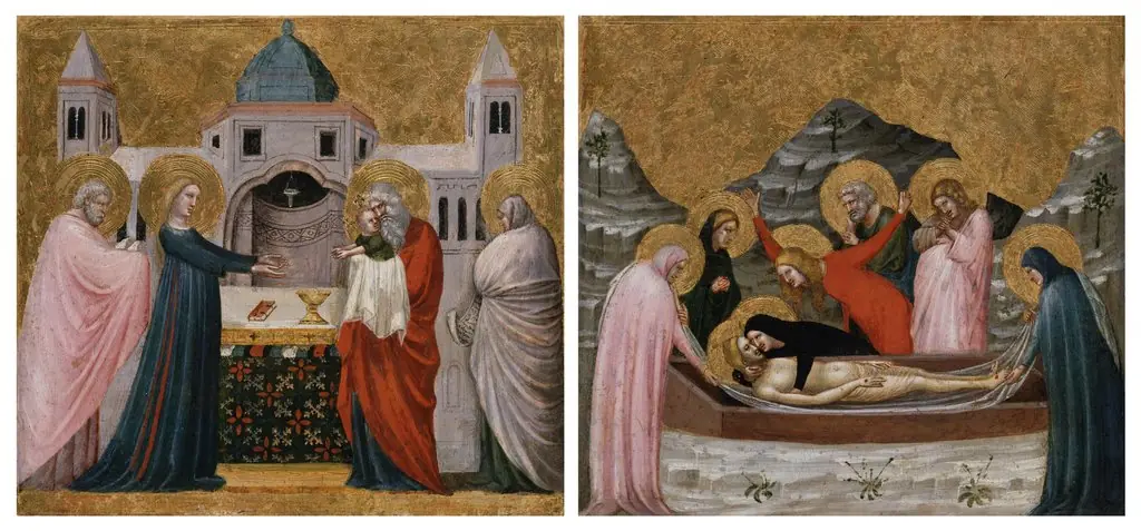 Two Scenes from the Life of Christ, by Pietro da Rimini