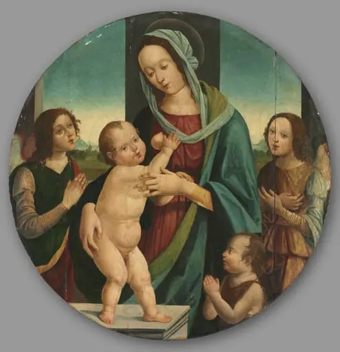 Virgin and Child with John the Baptist and Angels, by Pietro del Donzello