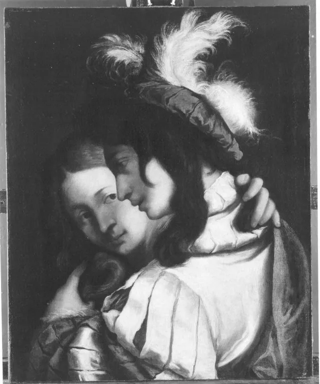 Das Liebespaar (Werkstatt), by Pietro della Vecchia, unspecified, 1640