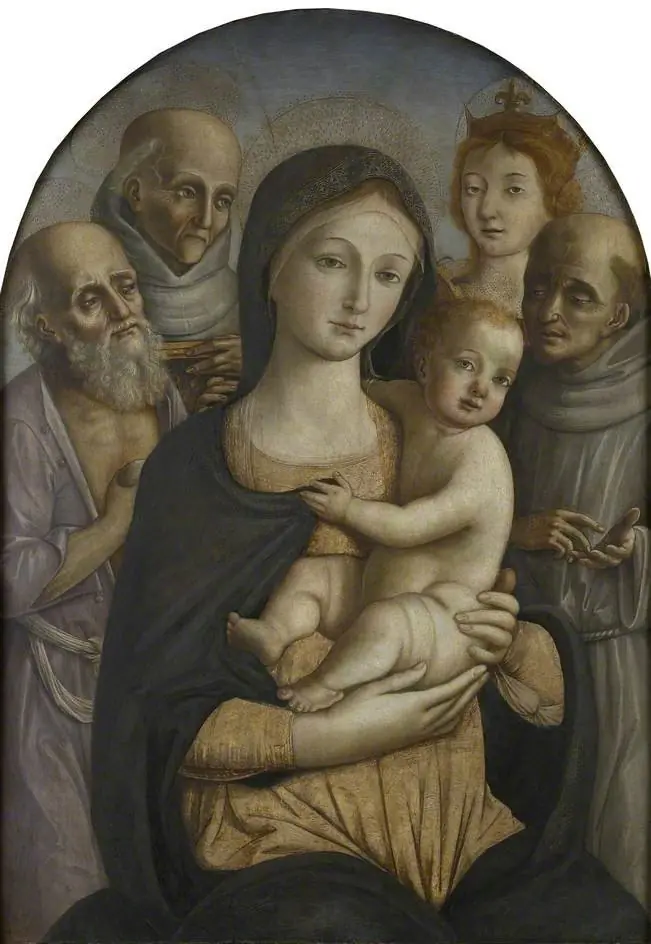 The Virgin and Child with four Saints, by Pietro di Francesco degli Orioli