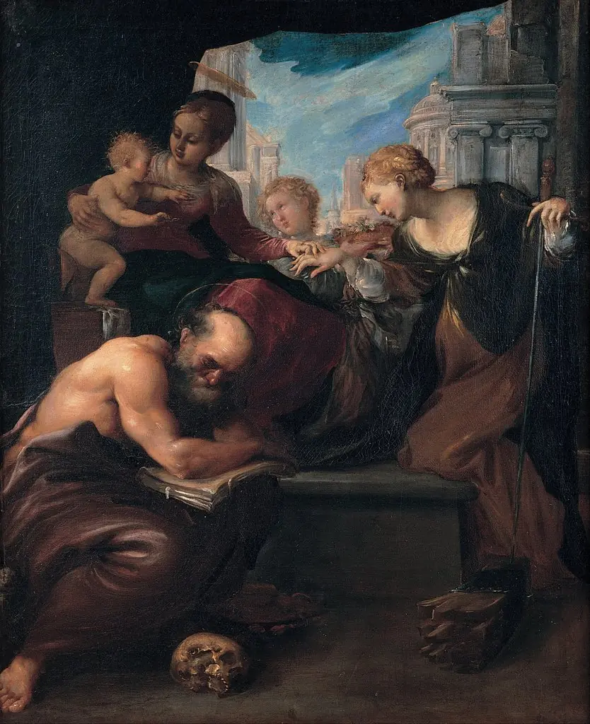 Mystic marriage of Saint Catherine, by Pietro Faccini