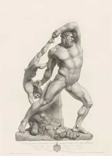 Hercules and Lichas, Seen from the Front, by Pietro Fontana