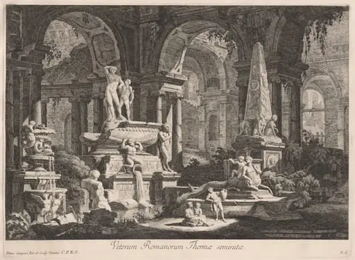 Veterum Romanorum Thermae semirutae, by Pietro Gaspari