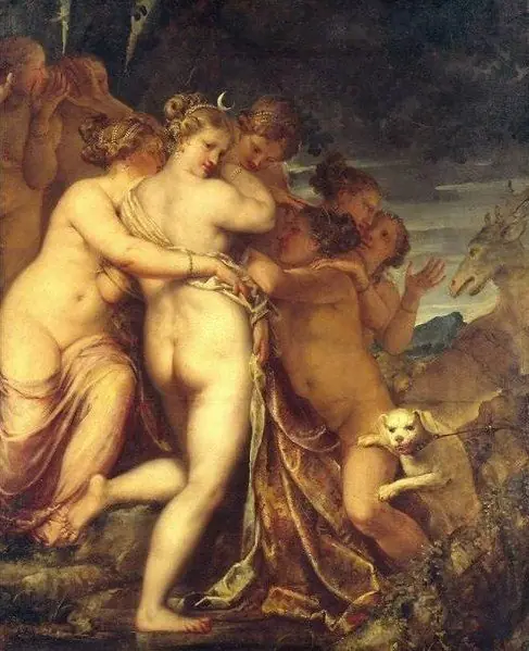Diana and Acteon, by Pietro Liberi